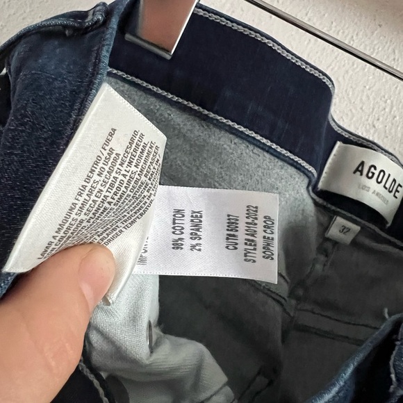 Agolde Sophie Crop Jeans, size 32 - Picture 5 of 5